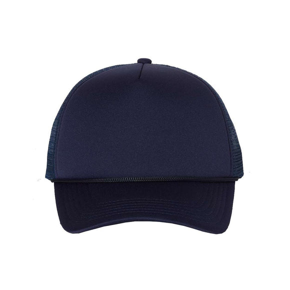 Valucap - Foam Mesh-Back Trucker Cap - VC700 - Navy/ Navy