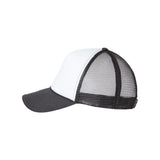 Valucap - Foam Mesh-Back Trucker Cap - VC700 - White/ Black