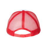 Valucap - Foam Mesh-Back Trucker Cap - VC700 - White/ Red