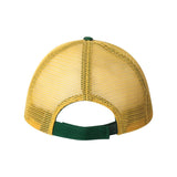 Valucap - Bio-Washed Trucker Cap - AH80 - Dark Green/ Gold