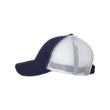 Sportsman - Bio-Washed Trucker Cap - AH80 - Navy/ White