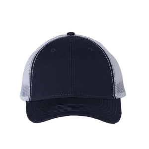 Sportsman - Bio-Washed Trucker Cap - AH80 - Navy/ White