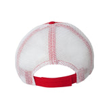 Valucap - Bio-Washed Trucker Cap - AH80 - Red/ White