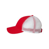 Valucap - Bio-Washed Trucker Cap - AH80 - Red/ White