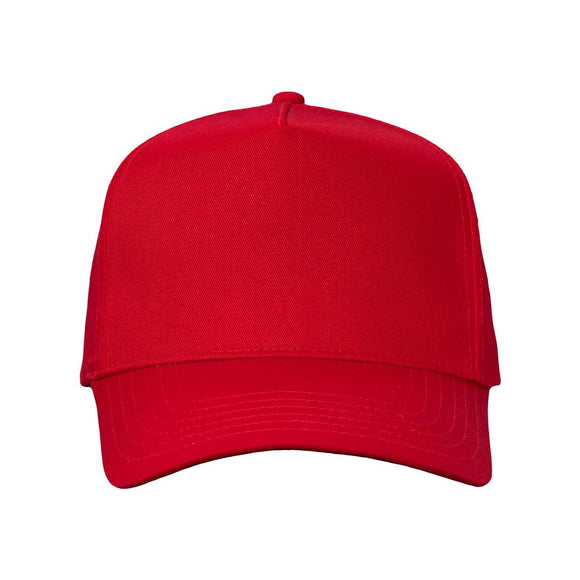 Valucap - Five-Panel Twill Cap - 8869 - Red