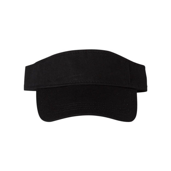 Valucap - Bio-Washed Visor - VC500 - Black