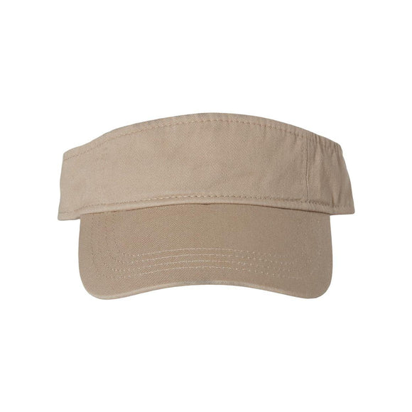 Valucap - Bio-Washed Visor - VC500 - Khaki