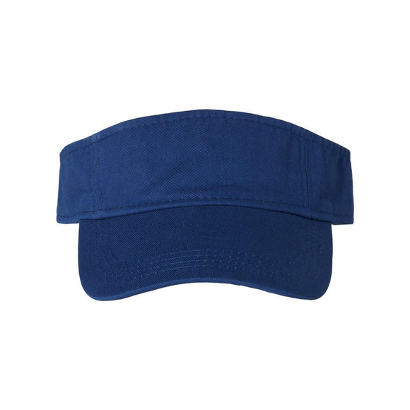 Valucap - Bio-Washed Visor - VC500 - Royal Blue