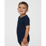 Rabbit Skins - Infant Baby Rib Bodysuit - 4400 - Navy