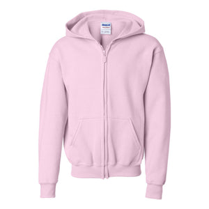 Gildan - Heavy Blend™ Youth Full-Zip Hooded Sweatshirt - 18600B - Light Pink