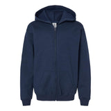 Gildan - Youth Heavy Blend™ Full-Zip Hooded Sweatshirt - 18600B - Navy