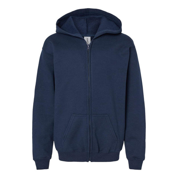 Gildan - Heavy Blend™ Youth Full-Zip Hooded Sweatshirt - 18600B - Navy