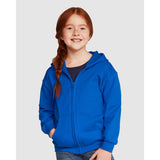 Gildan - Youth Heavy Blend™ Full-Zip Hooded Sweatshirt - 18600B - Royal