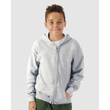 Gildan - Youth Heavy Blend™ Full-Zip Hooded Sweatshirt - 18600B - Sport Grey