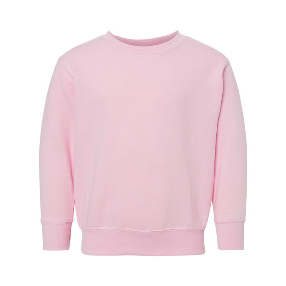 Rabbit Skins - Toddler Fleece Crewneck Sweatshirt - 3317 - Pink