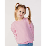 Rabbit Skins - Toddler Fleece Crewneck Sweatshirt - 3317 - Pink