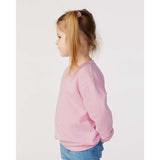 Rabbit Skins - Toddler Fleece Crewneck Sweatshirt - 3317 - Pink