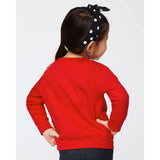 Rabbit Skins - Toddler Fleece Crewneck Sweatshirt - 3317 - Red