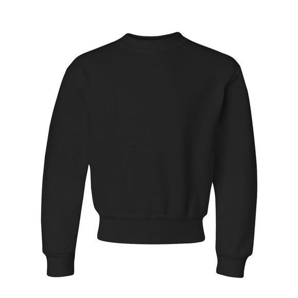 JERZEES - NuBlend® Youth Crewneck Sweatshirt - 562BR - Black