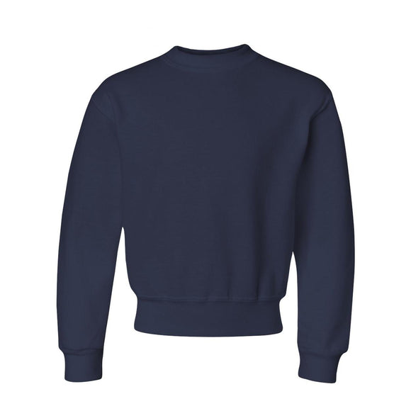 JERZEES - NuBlend® Youth Crewneck Sweatshirt - 562BR - J. Navy