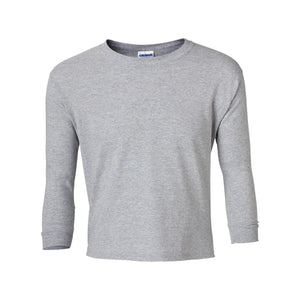 Gildan - Ultra Cotton® Youth Long Sleeve T-Shirt - 2400B - Sport Grey