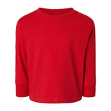 Rabbit Skins - Toddler Cotton Jersey Long Sleeve Tee - 3311 - Red