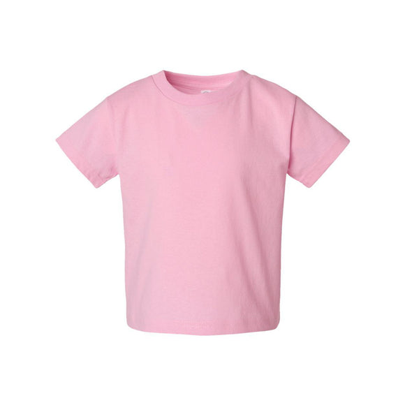 Rabbit Skins - Toddler Cotton Jersey Tee - 3301T - Pink