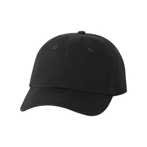 Valucap - Small Fit Bio-Washed Dad Hat - VC300Y - Black