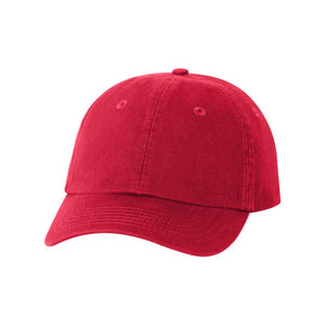 Valucap - Small Fit Bio-Washed Dad Hat - VC300Y - Red