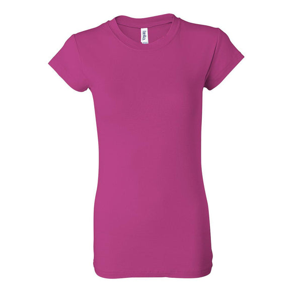 BELLA + CANVAS - Women's Sheer Mini Rib Tee - 8701 - Berry