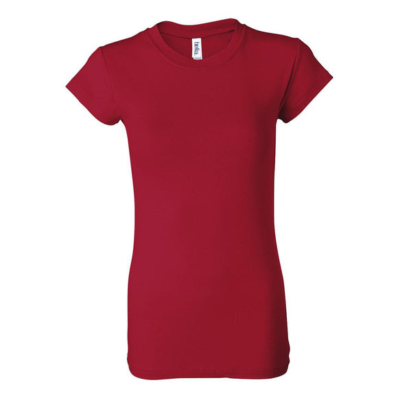 BELLA + CANVAS - Women's Sheer Mini Rib Tee - 8701 - Red