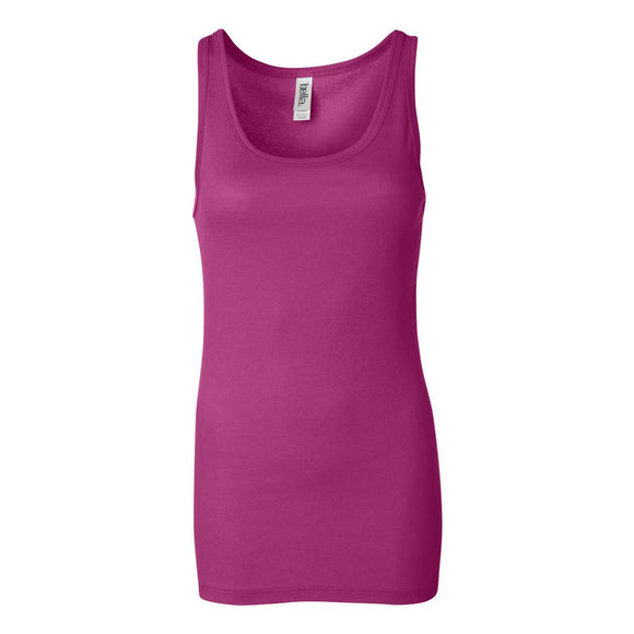 BELLA + CANVAS - Women's Sheer Mini Rib Tank - 8780 - Berry