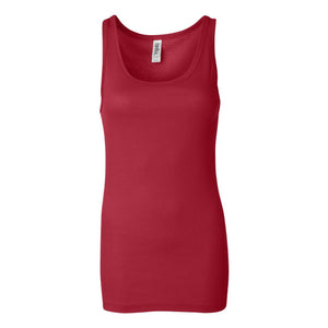 BELLA + CANVAS - Women's Sheer Mini Rib Tank - 8780 - Red