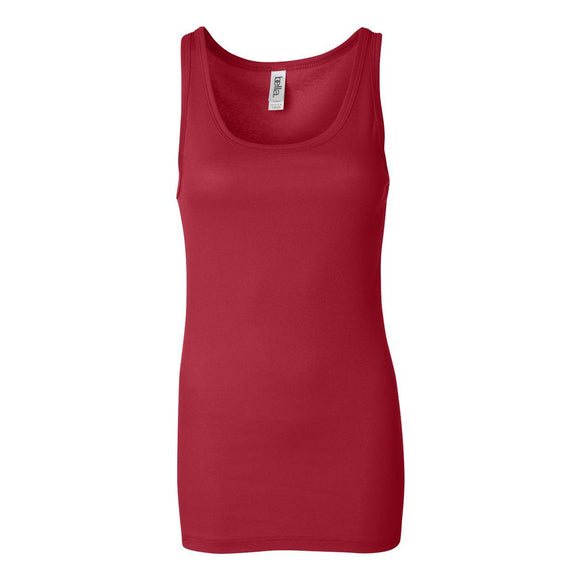 BELLA + CANVAS - Women's Sheer Mini Rib Tank - 8780 - Red