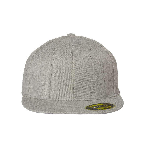 Flexfit - 210® Flat Bill Cap - 6210FF - Heather Grey