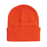 Sportsman - 12" Solid Cuffed Beanie - SP12 - Blaze Orange