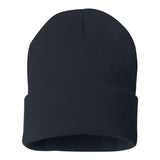 Sportsman - 12" Solid Cuffed Beanie - SP12 - Navy