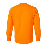 Gildan - Unisex Ultra Cotton® Long Sleeve Pocket T-Shirt - 2410 - Safety Orange