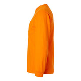 Gildan - Unisex Ultra Cotton® Long Sleeve Pocket T-Shirt - 2410 - Safety Orange