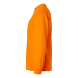 Gildan - Ultra Cotton® Long Sleeve Pocket T-Shirt - 2410 - Safety Orange