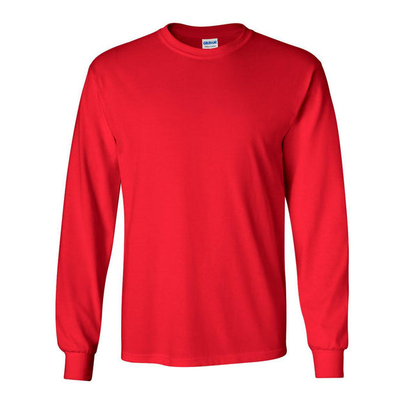 Gildan - Ultra Cotton® Long Sleeve T-Shirt - 2400 - Red