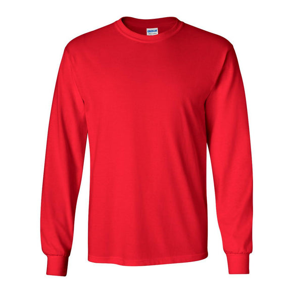 Gildan - Unisex Ultra Cotton® Long Sleeve T-Shirt - 2400 - Red