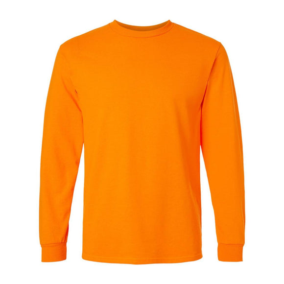 Gildan - Ultra Cotton® Long Sleeve T-Shirt - 2400 - Safety Orange