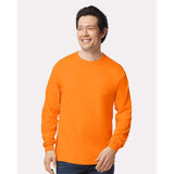 Gildan - Ultra Cotton® Long Sleeve T-Shirt - 2400 - Safety Orange