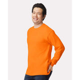 Gildan - Ultra Cotton® Long Sleeve T-Shirt - 2400 - Safety Orange