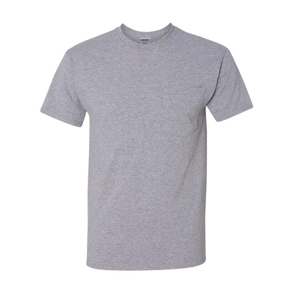 JERZEES - Dri-Power® 50/50 Pocket T-Shirt - 29MPR - Oxford