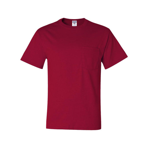 JERZEES - Dri-Power® 50/50 Pocket T-Shirt - 29MPR - True Red