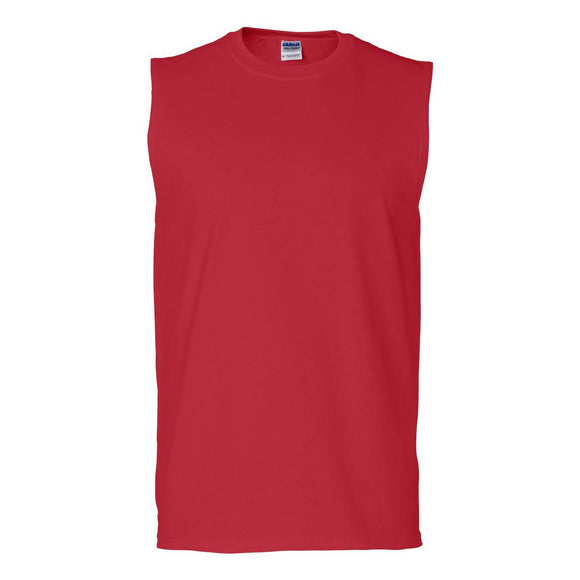 Gildan - Ultra Cotton® Sleeveless T-Shirt - 2700 - Red