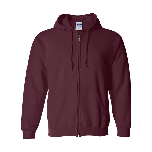 Gildan - Unisex Heavy Blend™ Full-Zip Hooded Sweatshirt - 18600 - Maroon