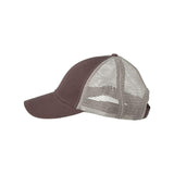 Valucap - Bio-Washed Trucker Cap - AH80 - Brown/ Khaki